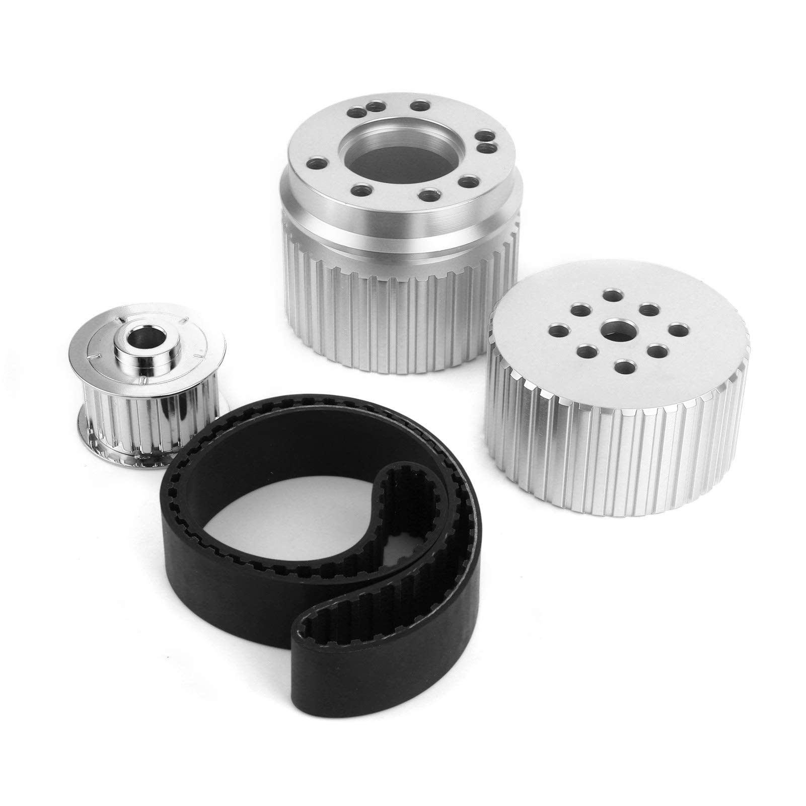 Tbest Kit Puleggia Cinghia, Kit Cinghia Distribuzione e Pompa Acqua, Kit Puleggia Trasmissione Cinghia Pompa Acqua Manovella Alternatore Puleggia PSRN2254 Sostituzione per 289302 351W