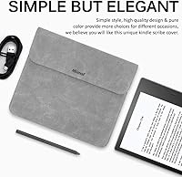 Vista 7 de Miimall Funda compatible con Kindle Scribe 2022, de cuero de alta calidad, funda protectora de cuero para Kindle Scribe de 10.2 pulgadas