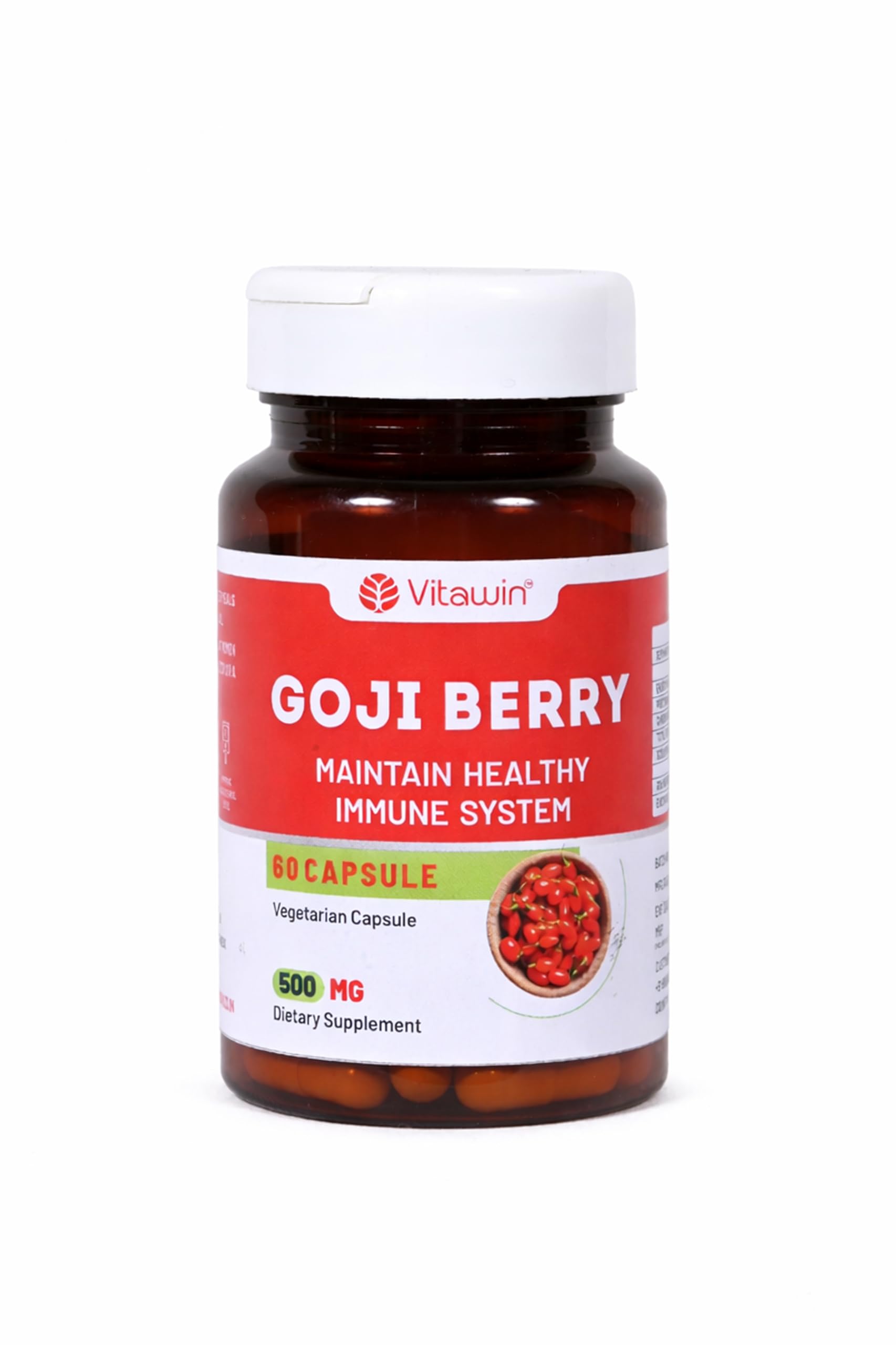 Goji Berry For Boost Immunity || Skin Care || Eye Care & Best Anti-Oxidant Support || Natural Herbal, 500 mg, Veg - 60 Capsules Nutrition Supplement-picture-14
