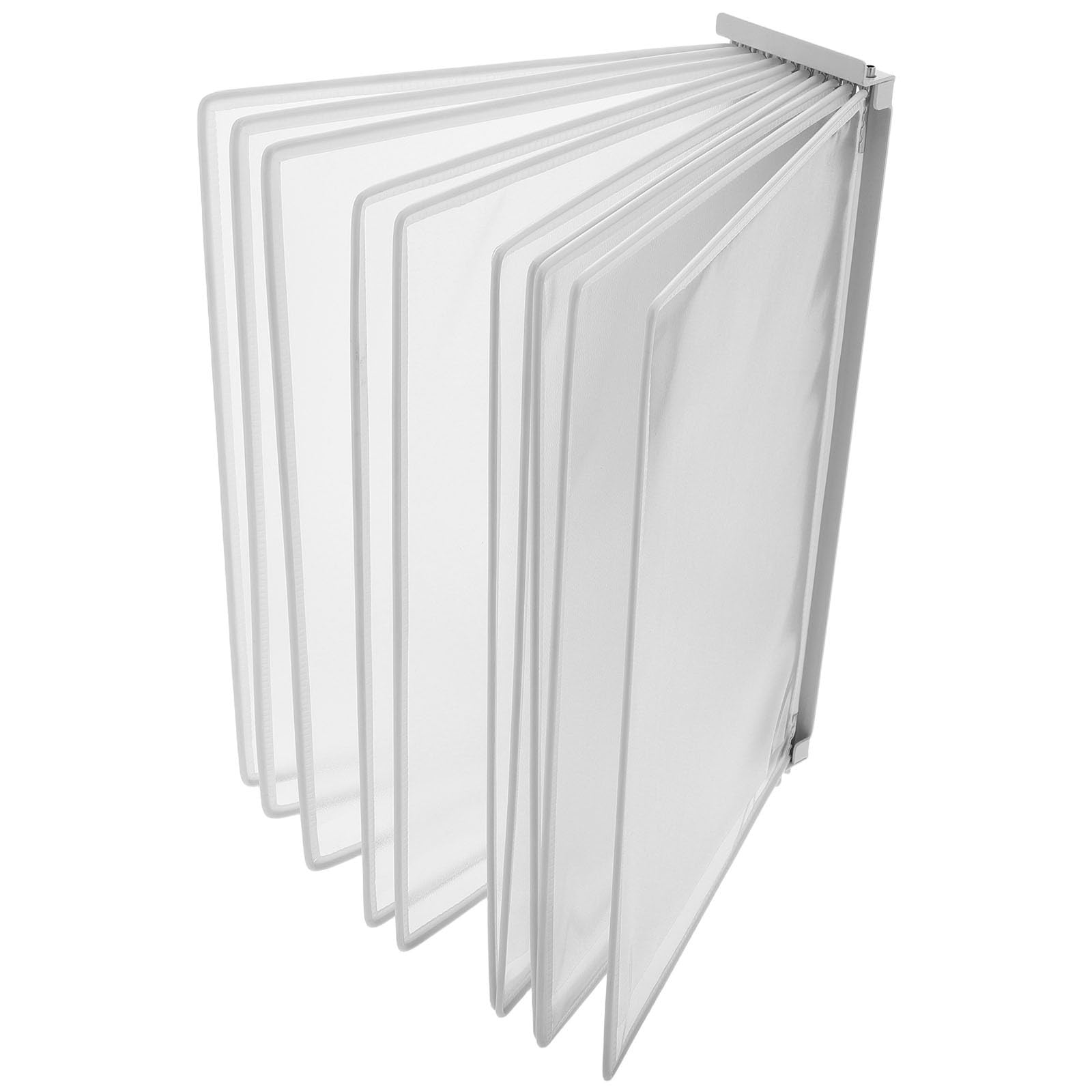 Supvox Wandorganizer für Dokumente 10 Seitige A4 Hängemappe aus Kunststoff Praktische Wandhalterung für Bürodokumente und Referenzblätter