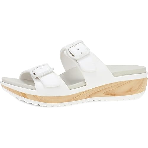 Dansko Kandi Slip-On Adjustable Sandal for Women – Lightweight and Durable, Easy Clean Molded EVA –Natural Arch Technology for Added Support