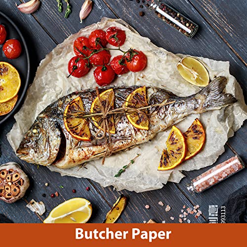 Neburora 60Pcs Brown Butcher Paper Sheets No Wax Disposable Butcher Paper Precut Square Wrapping Paper For Smoking Meats, Butcher Paper For Sublimation Heat Press 12 X 12 Inch #TOP4