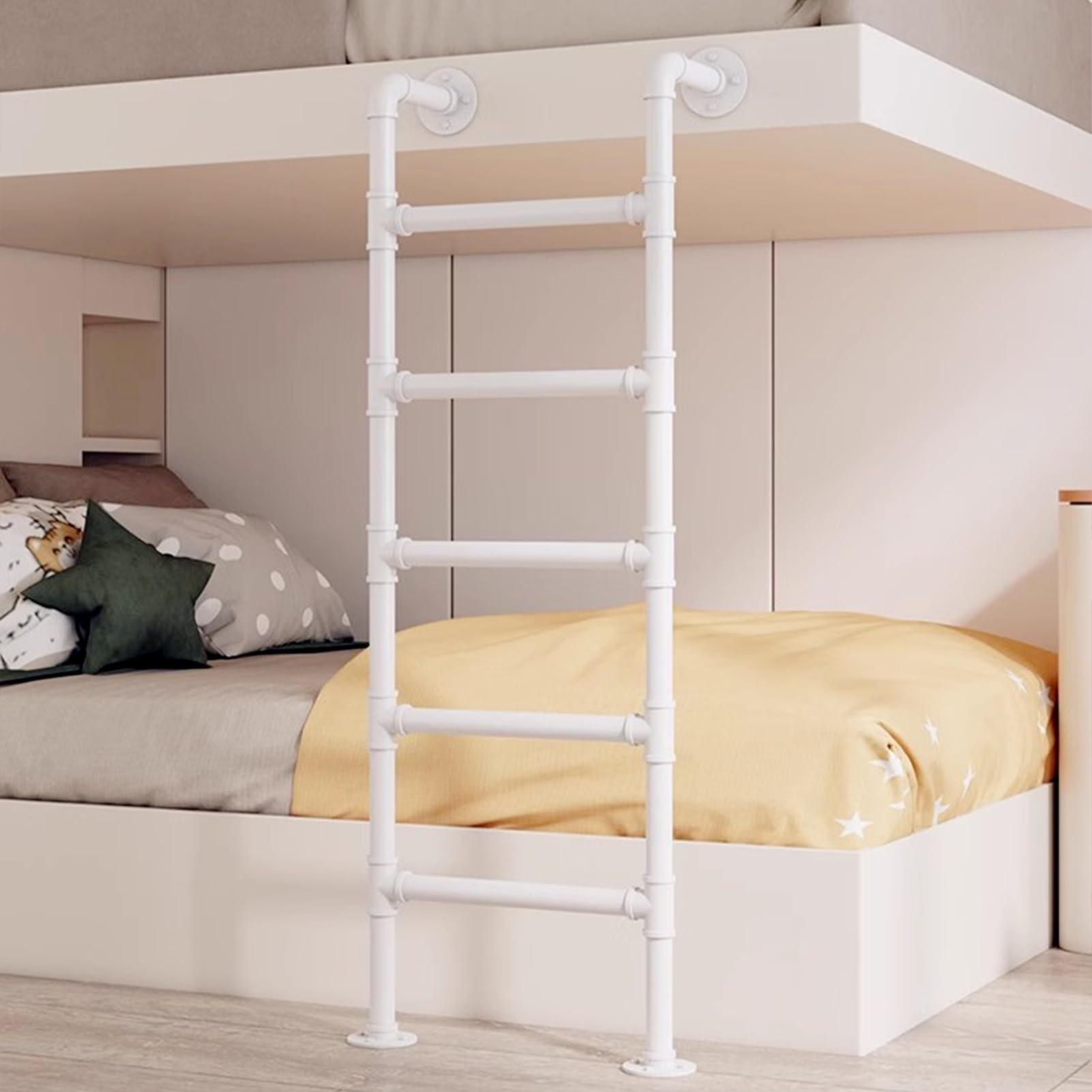 Échelle de lit mezzanine pour sécuriser l'accès au sous-sol et gagner de la place