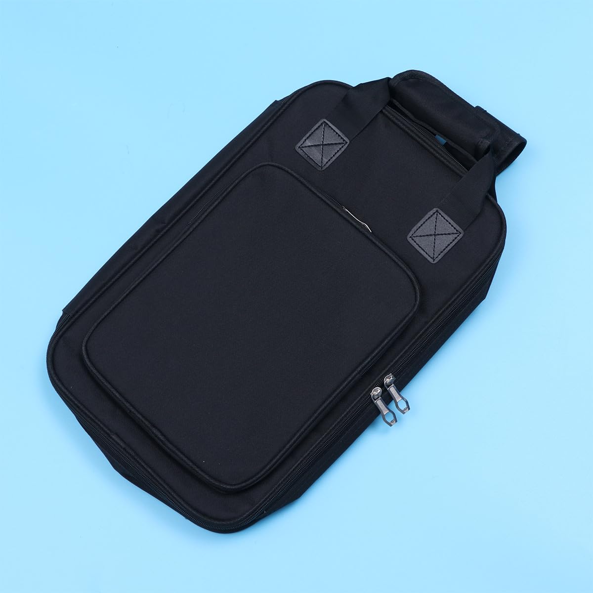 Beaupretty Mochila para Baquetas de Batería Negra, Resistente y Gruesa, Capacidad para 12 Pares de Baquetas de Madera de Arce Tamaño 5a, Bolsa Portátil Adecuado para Accesorios de Percusión