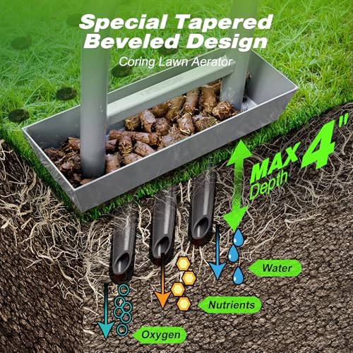Herramienta Manual para Airear Césped Walensee 38.2" 3 Púas miniatura 4