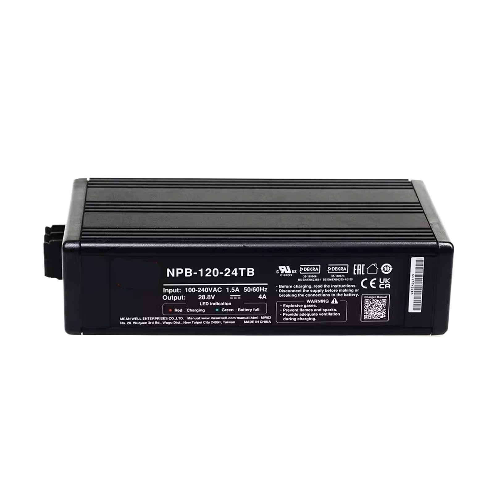 Alimentation à découpage 120 W NPB-120-12TB pour batteries bloc terminal