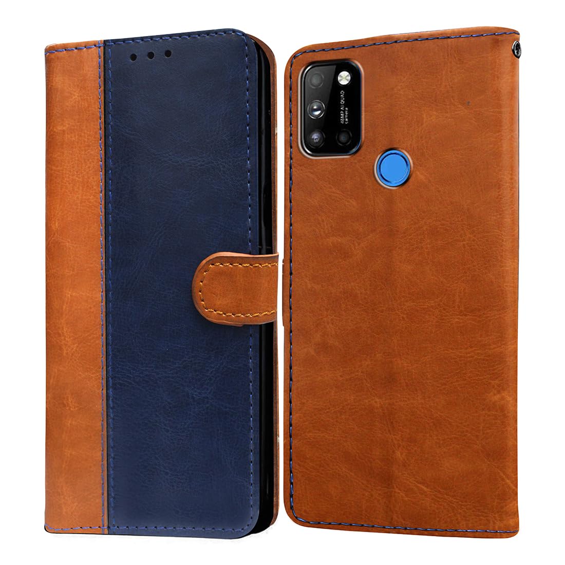 Casotec Flip Cover Back Case for LG W41 4G | Premium Leather Finish | Inbuilt Pockets & Stand | Flip Cover Back Case for LG W41 4G (CamelBlue) (B0CHZ2ZYJ5) Amazon Price History, Amazon Price Tracker
