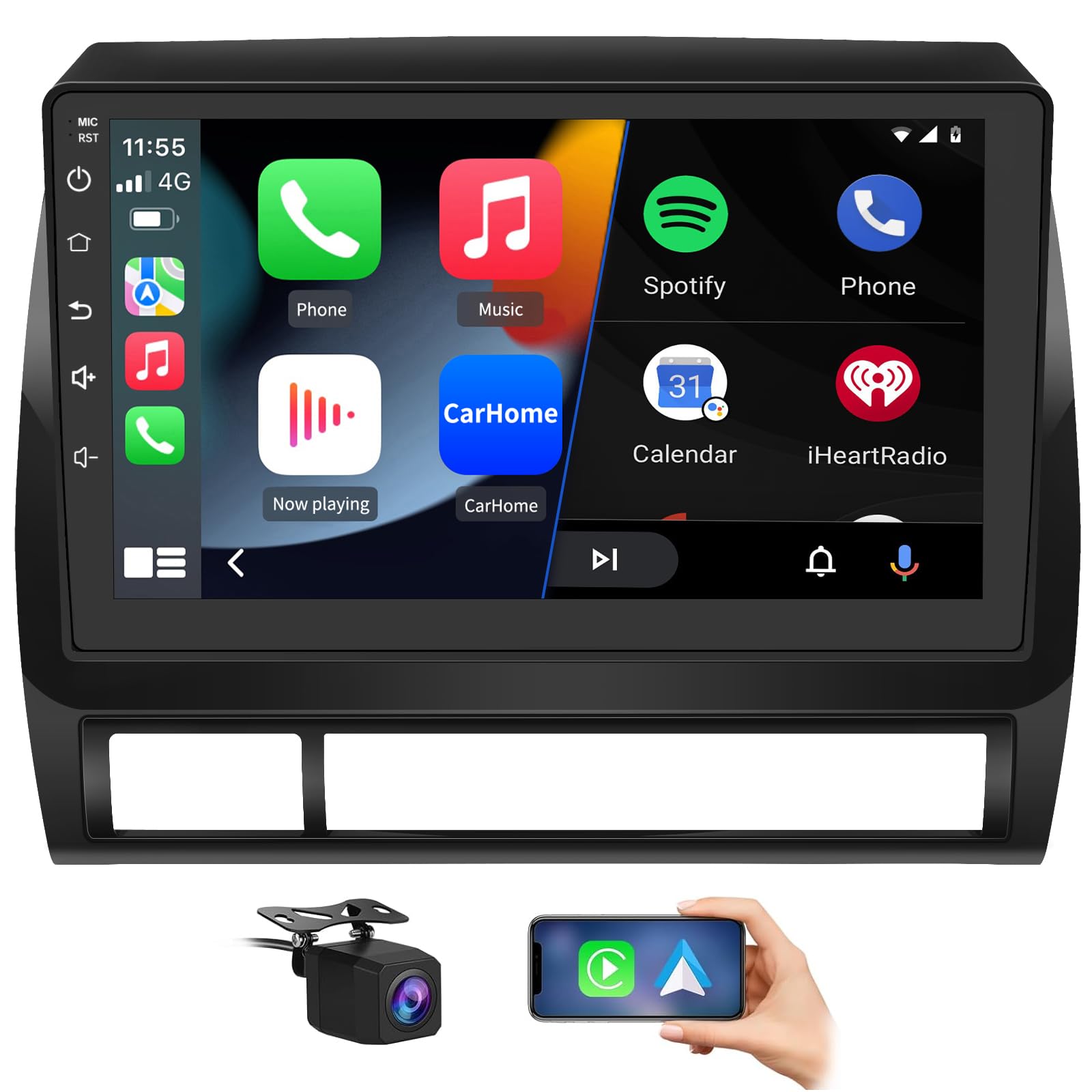 Android 13 Car Stereo for Toyota Tacoma 2005-2015, 9 Touch Screen Radio Head Unit Support JBL System Wireless Carplay Android Auto WiFi Bluetooth