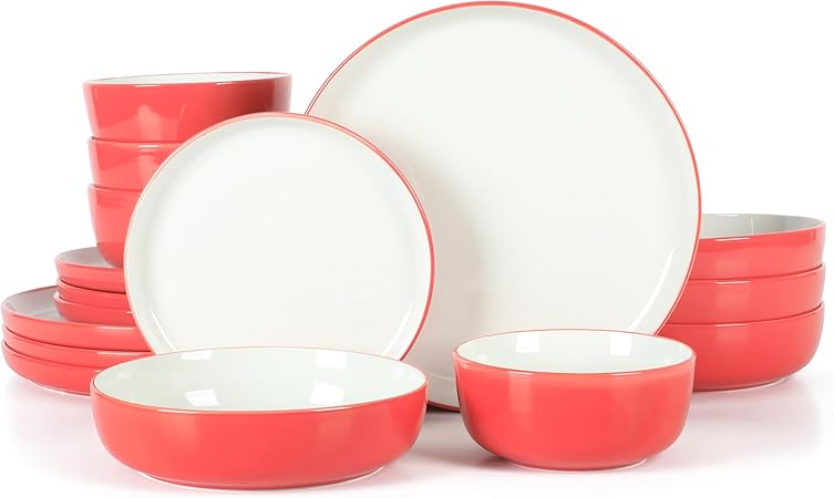 Sur La Table Kitchen Essentials 16 Piece Two-Tone Porcelain Chip