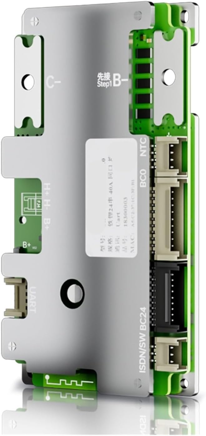 Battery Equalizer Li-Ion Battery Protection Board DB24SA03 Built-in BT 7S-24S 8S 9S 10S 11S 12S 13S 14S 15S 16S 20S 21S 40A 50A 60A 80A with UART Heating Function(7S-22S 3.7V NMC,50A UART)