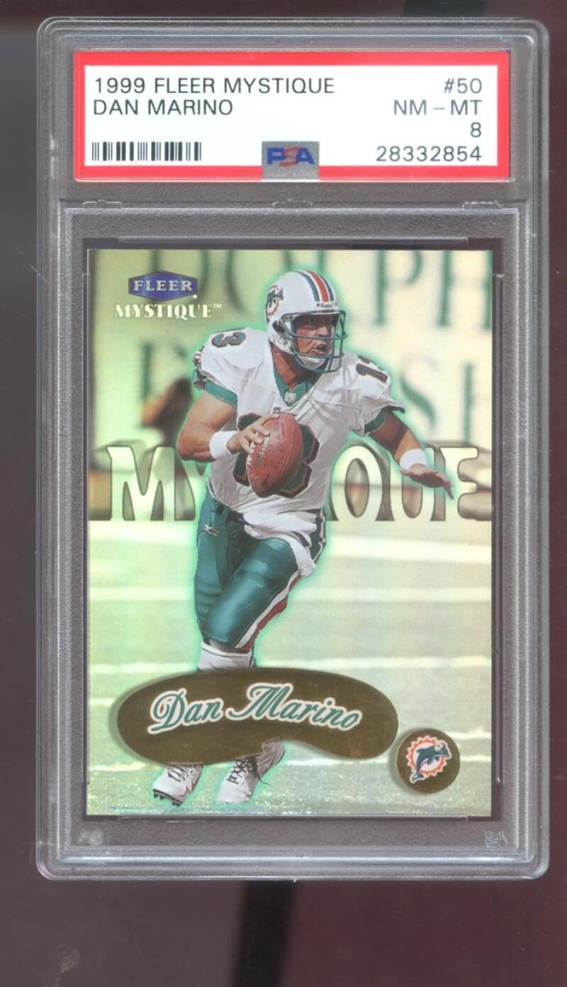 1999 Fleer Mystique #50 Dan Marino PSA 8 Graded Football Card NFL Miami Dolphins