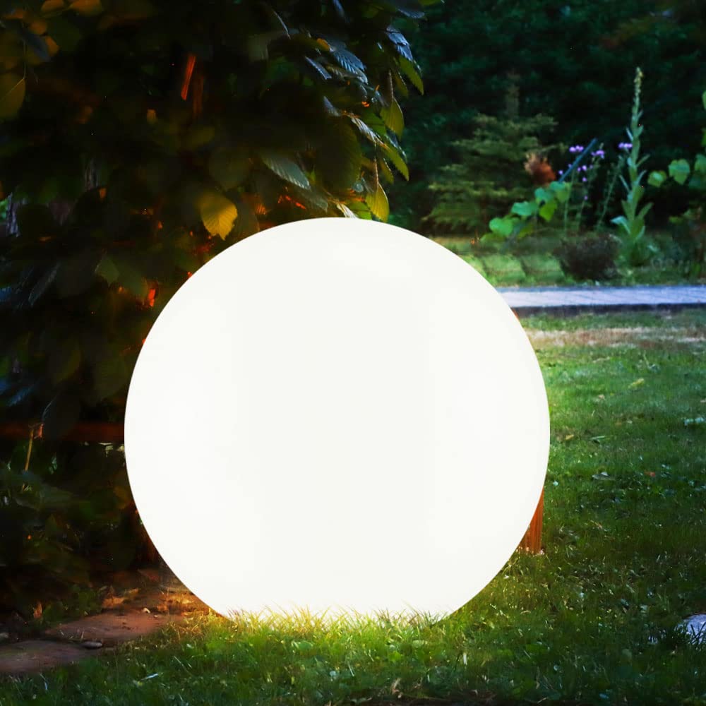 Solarleuchte Kugel Garten LED Gartendeko Solarkugel für Außen 20 cm Kugelleuchte Solar, Leuchtdauer ca. 6-8 Stunden, H 62 cm, 7er Set