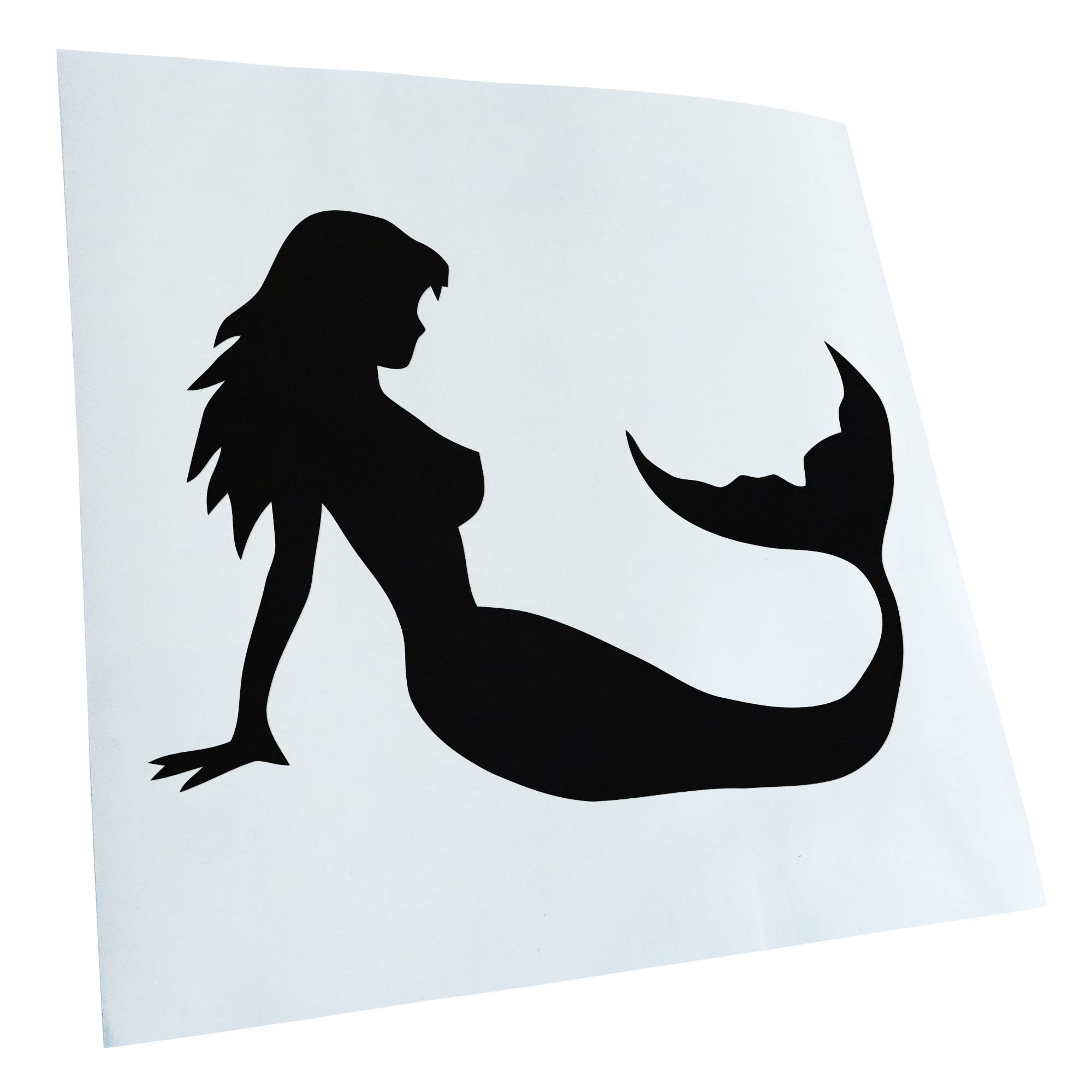 Kiwistar - Car Sticker - Black - 13.5 x 10 cm Mermaid - Mermaid - Rear Window Car Sticker Weatherproof for Car Truck Moped Truck - Sticker Exterior Self-Adhesive Tuning Accessories for Windows