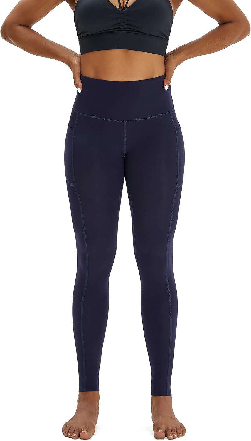 Yageshark High Waisted Leggings for Women with Pockets Tummy Control Yoga Pants Workout Leggings for Women