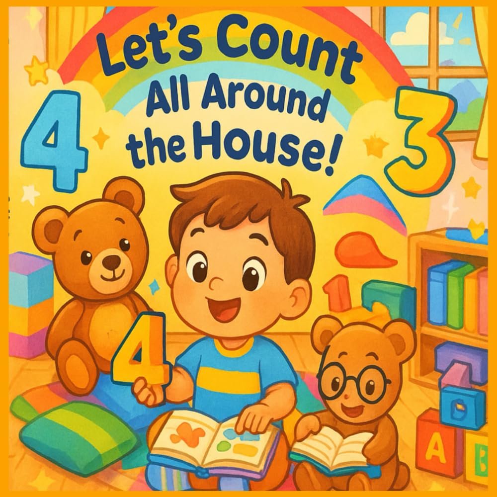 Let's Count All Around The House !: A Fun Numbers Book Using Things Around the House