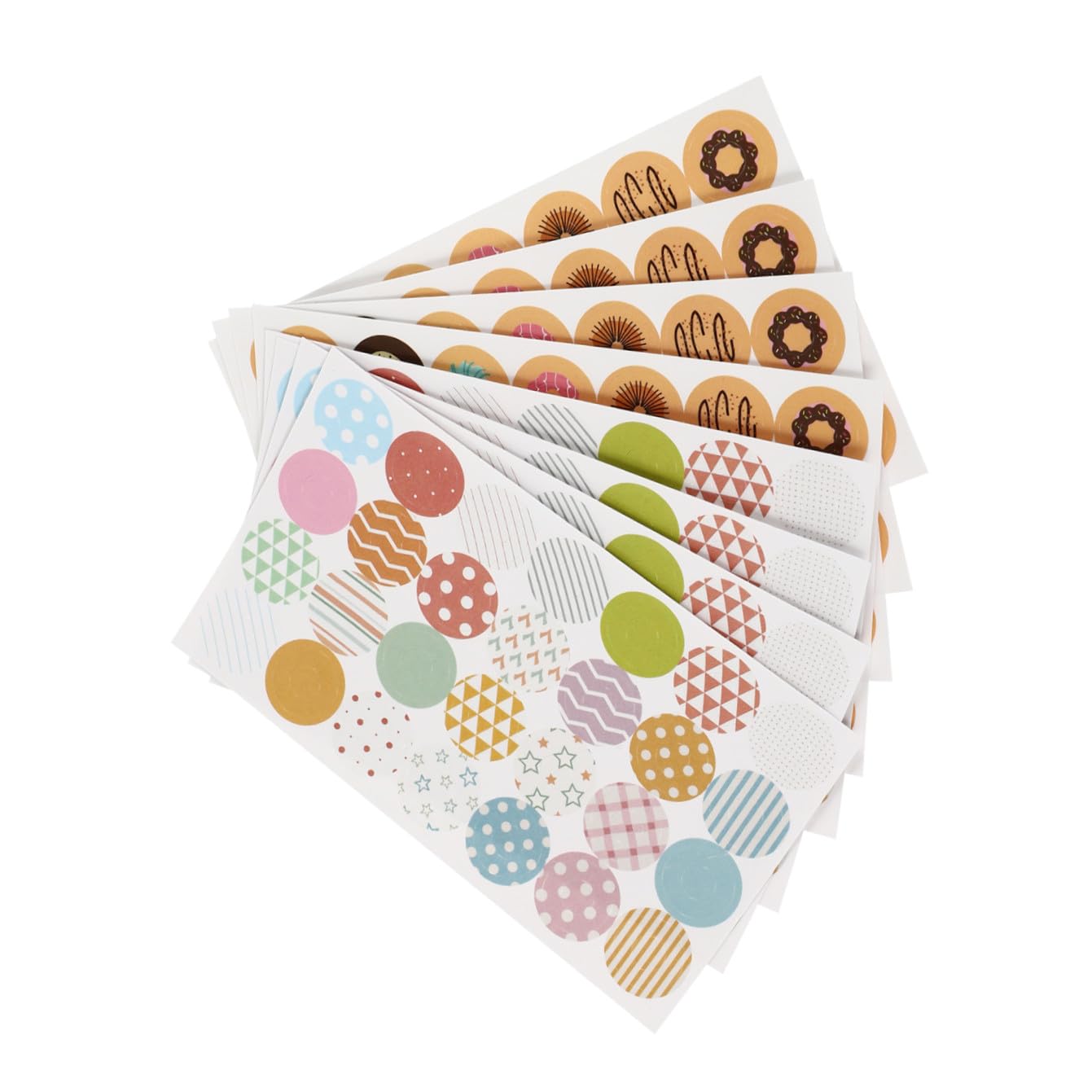 STOBOK 120fogli Etichette Adesive Per Rinforzo Scolastici Stickers Trasparenti Con Design Creativo Per Documenti Quaderni e Cartelle Adesivi Multiuso Per Casa Ufficio e Scuola