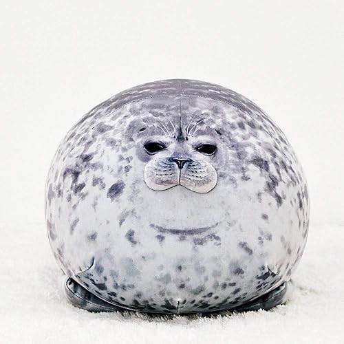 Miniatura 3 de Almohada de foca, almohada de felpa de sello de Blob gordito, juguete de peluche, almohadas de océano de peluche (mediana)