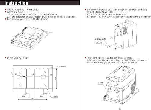 Miniatura 6 de ICECO Soporte deslizante para refrigerador portátil JP30 JP40 JP50, congelador deslizante (no apto para JP42)