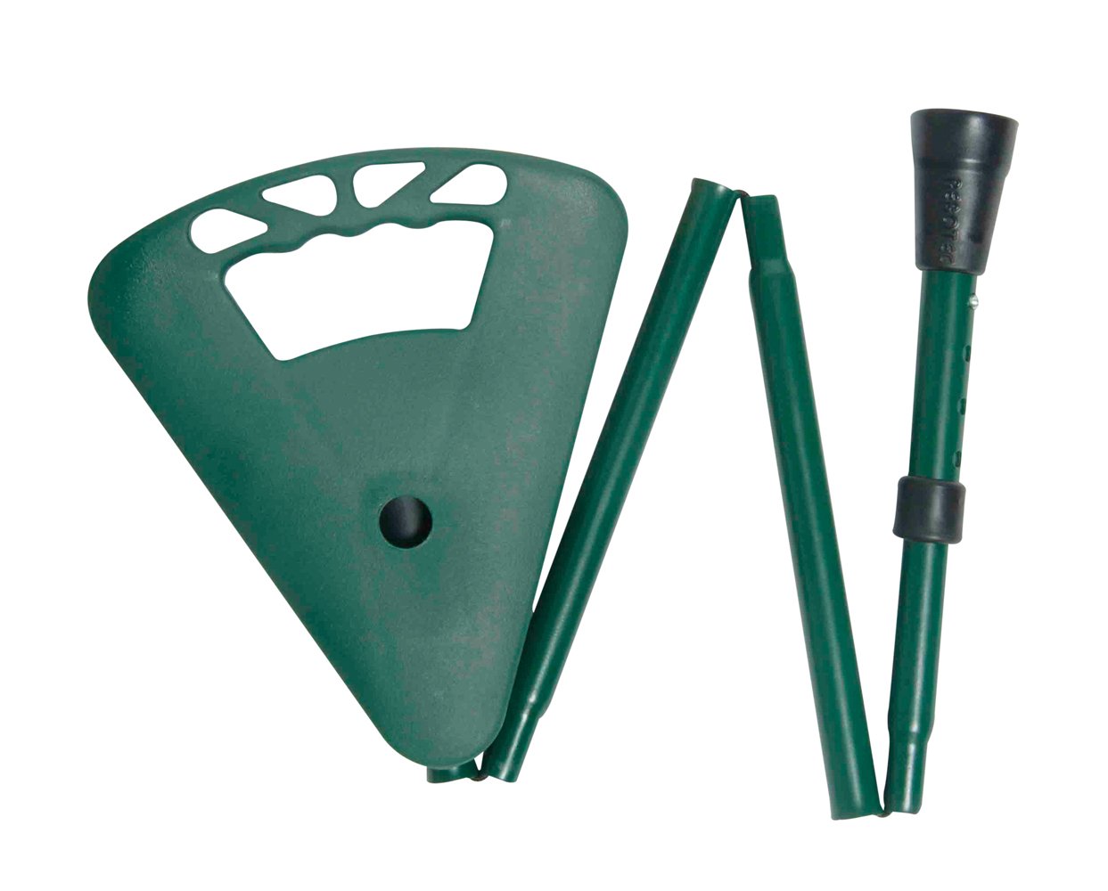 Flipstick Teleskop-Sitzstock faltbar grün mit Tasche
