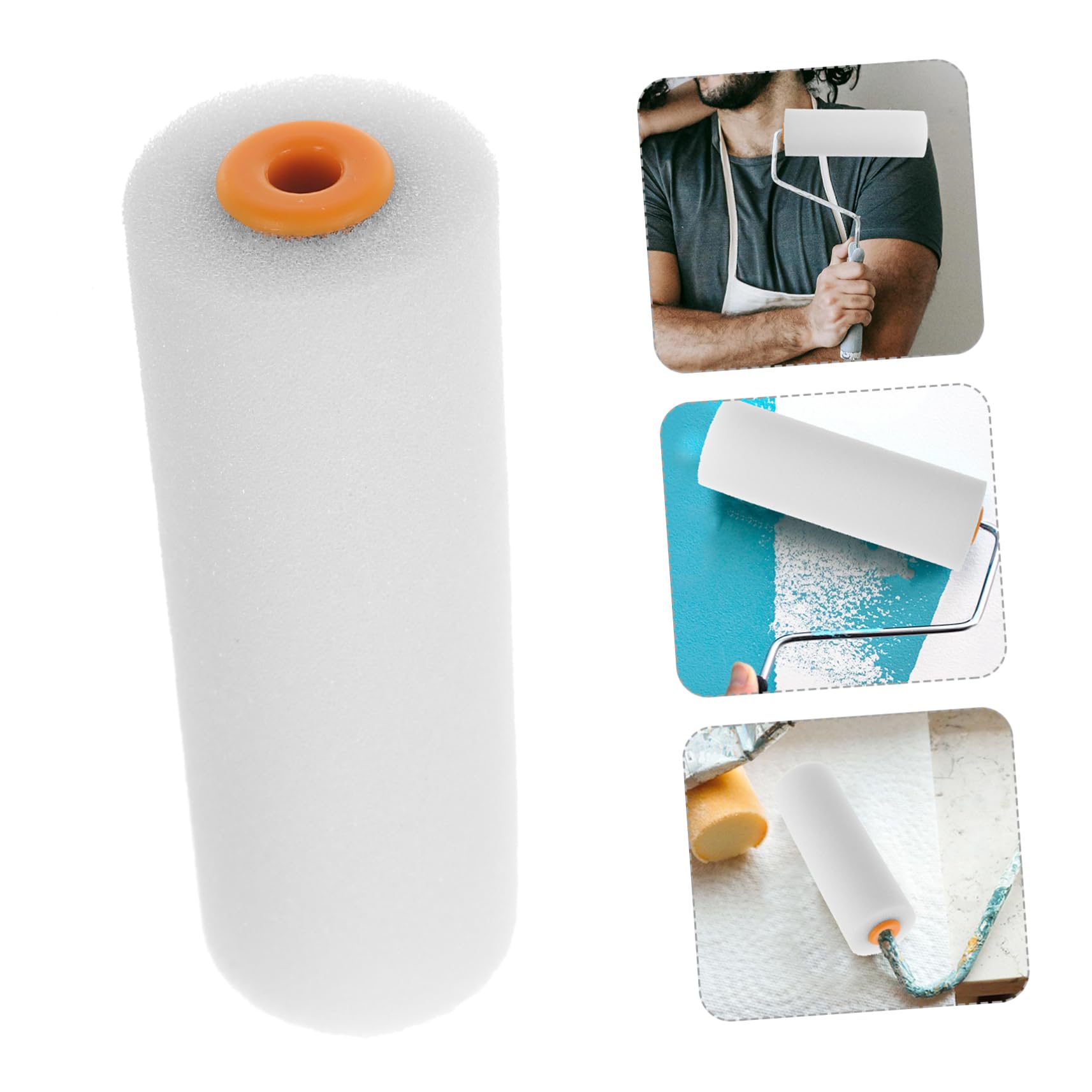 Uonlytech 60stücke Teiliges Farbroller Für Wandfarbe Effiziente Malerwerkzeuge Für Präzise Lackierarbeiten Zugänglichen Bereichen Und Ecken Ergonomischer Griff Für Komfortables