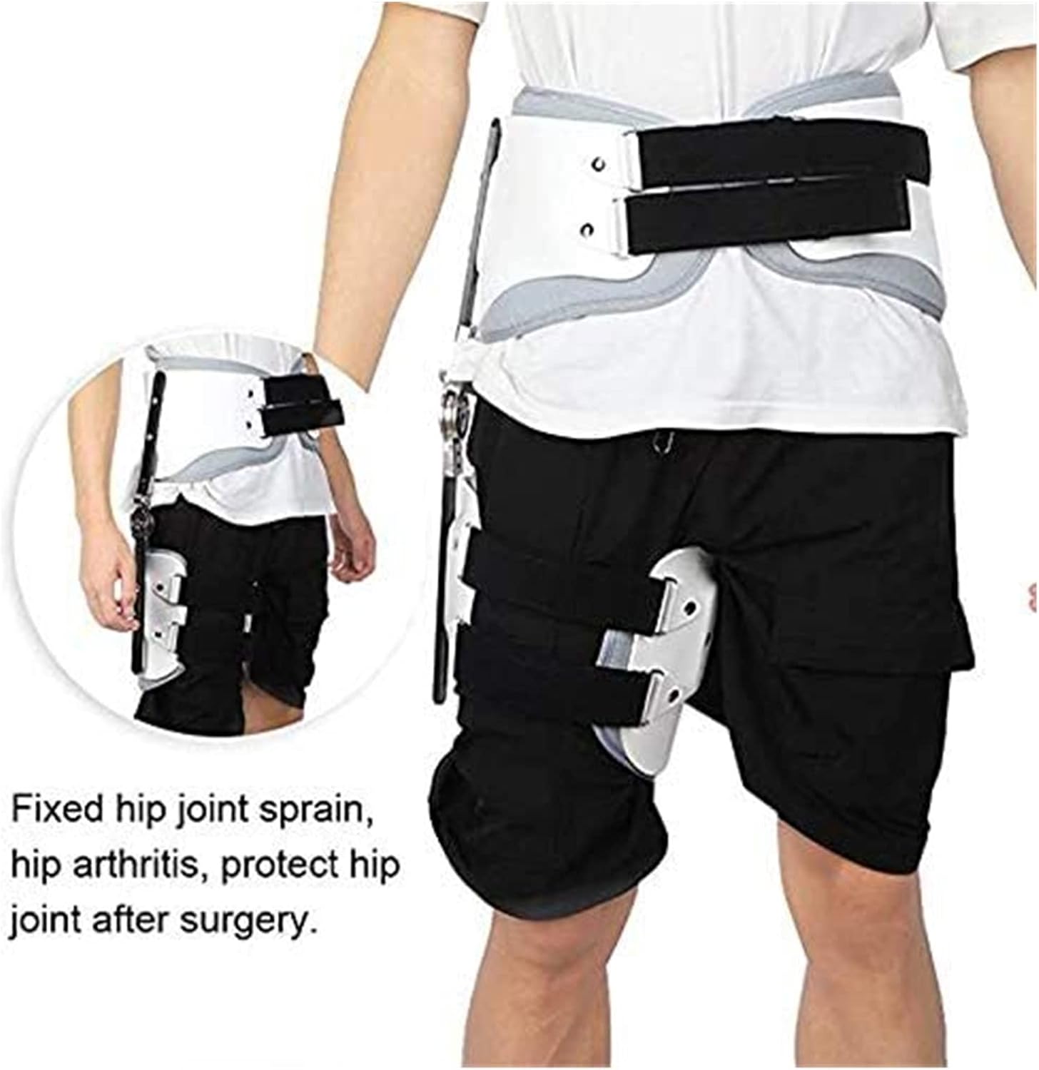 Adjustable Hip Stabiliser Corrector Support Brace Hinged Hip Abduction Orthosis For Hip Groin Hamstring Thigh