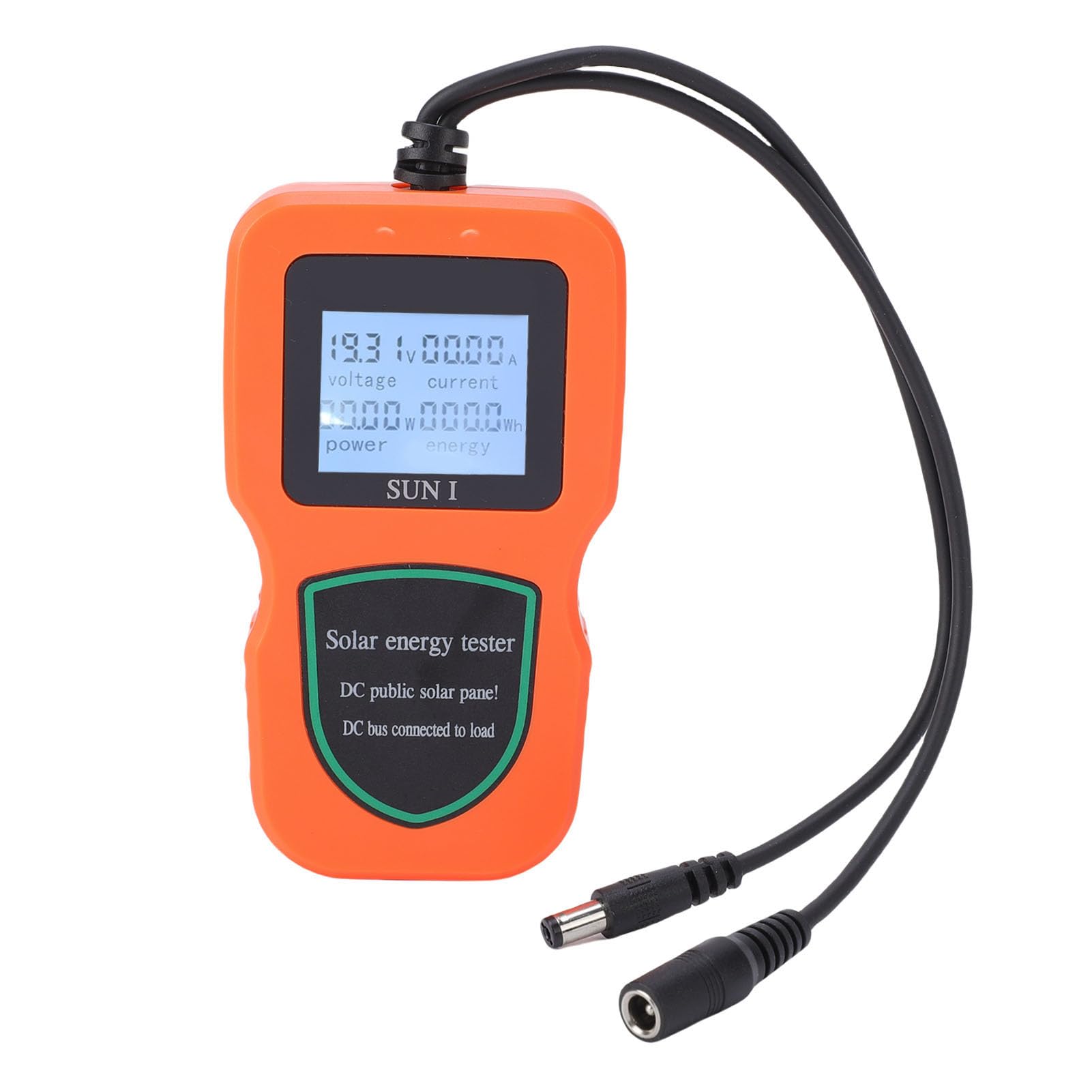 Jeffergarden Tester per Pannelli Solari Misuratore MPPT, Multimetro Fotovoltaico Portatile in ABS con Display LCD per Pannelli Solari 5W-500W, Tester di Tensione a Circuito Aperto e Corrente di