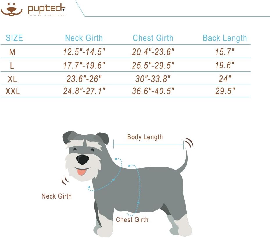 PUPTECK Dog Winter Clothes with Hat, Soft Warm Cold Weather Dog Coats for Small Medium Dogs, Comfortable Dog Jacket Best Gift for Puppies