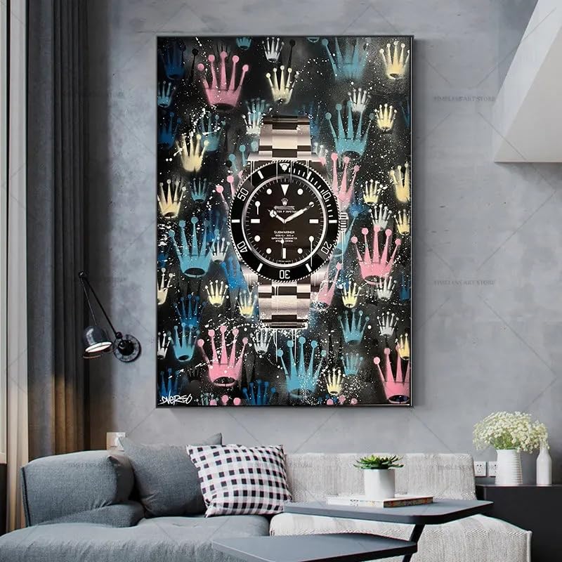 Affiche d'art de graffiti de rue motivante en pop art | Toile 40x60cm