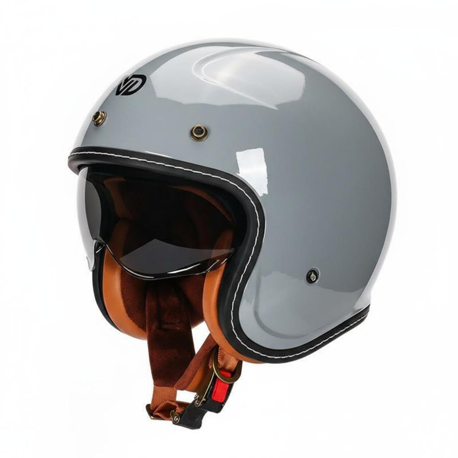 Open-Face Helmet Shell Open Face Impact Foam Cushioning Riding Gear for Adults Cement Gray 2XL | Batting Helmets & Face Guards | Protective Gear | Baseball & Softball | Team Sports-image-13