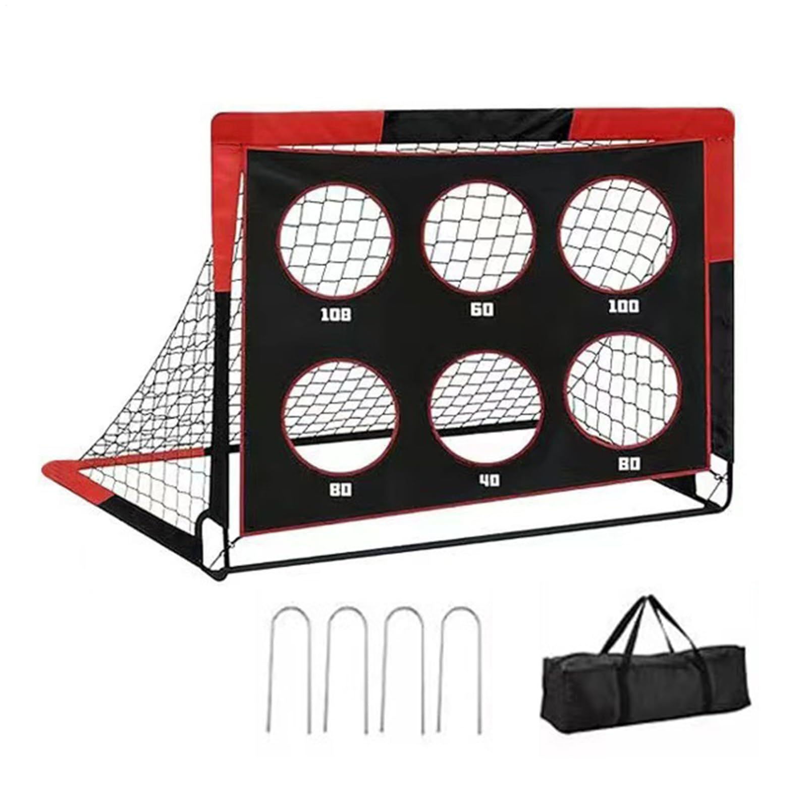 Porte da Calcio per Giardino Giocattolo Per Allenamento Con Design Pop | Rete Porta Calcio Pieghevole 121x91 cm Per Sport E Giochi Con Palla In Campo