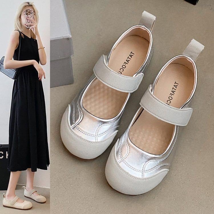 Popular retro single shoes women's versatile spring 2025 new casual soft-soled lightweight shallow mouth flat Mary Jane shoes3