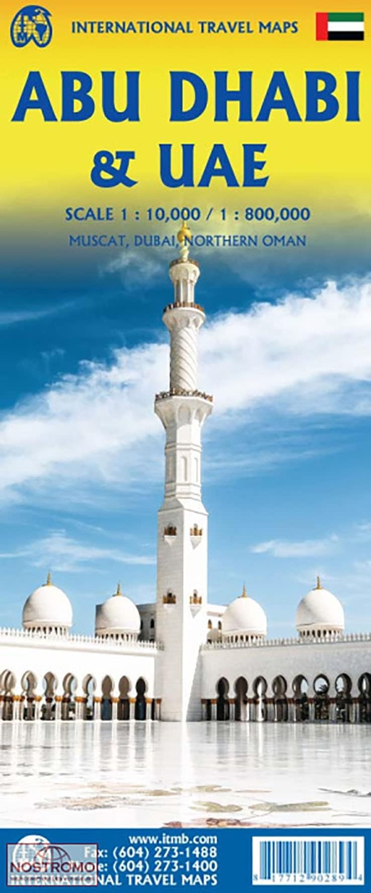 Abu Dhabi & UAE Travel Reference Map 1: 10,000/800,00