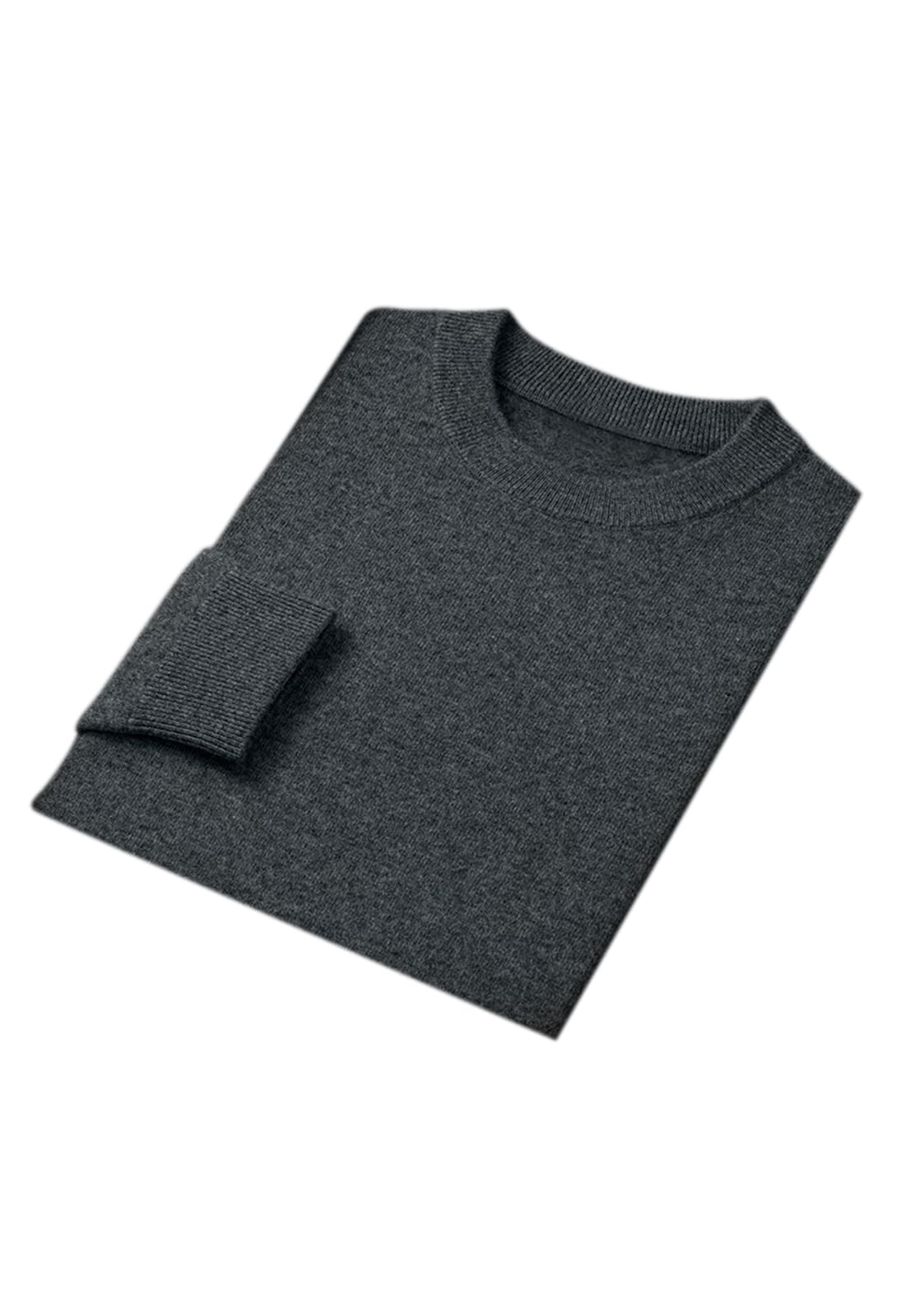 Maglione in lana merino girocollo da uomo maglione lavorato a maglia autunno