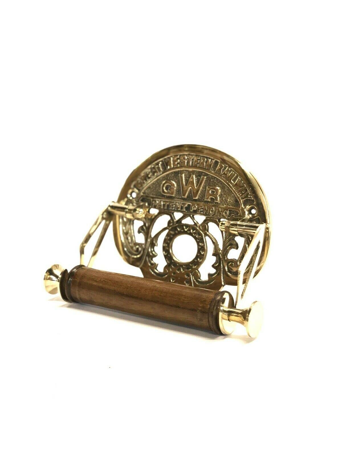 Vcraft Brass Victorian Style Toilet Roll Holder Great-Western Railway (Gwr)