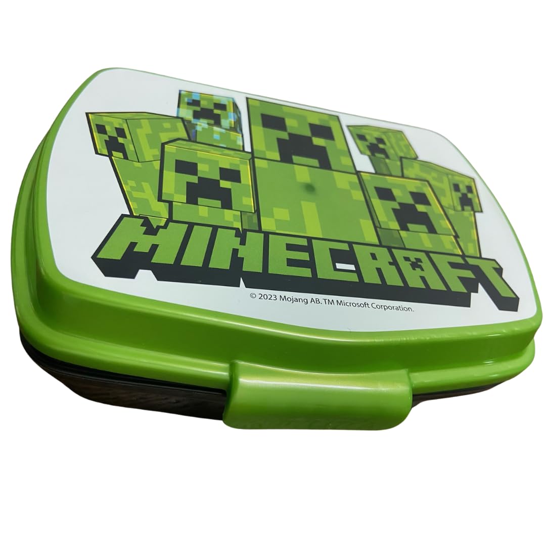 Minecraft Lunchbox Porte-Goûter Scolaire Enfants 18x5x13 cm
