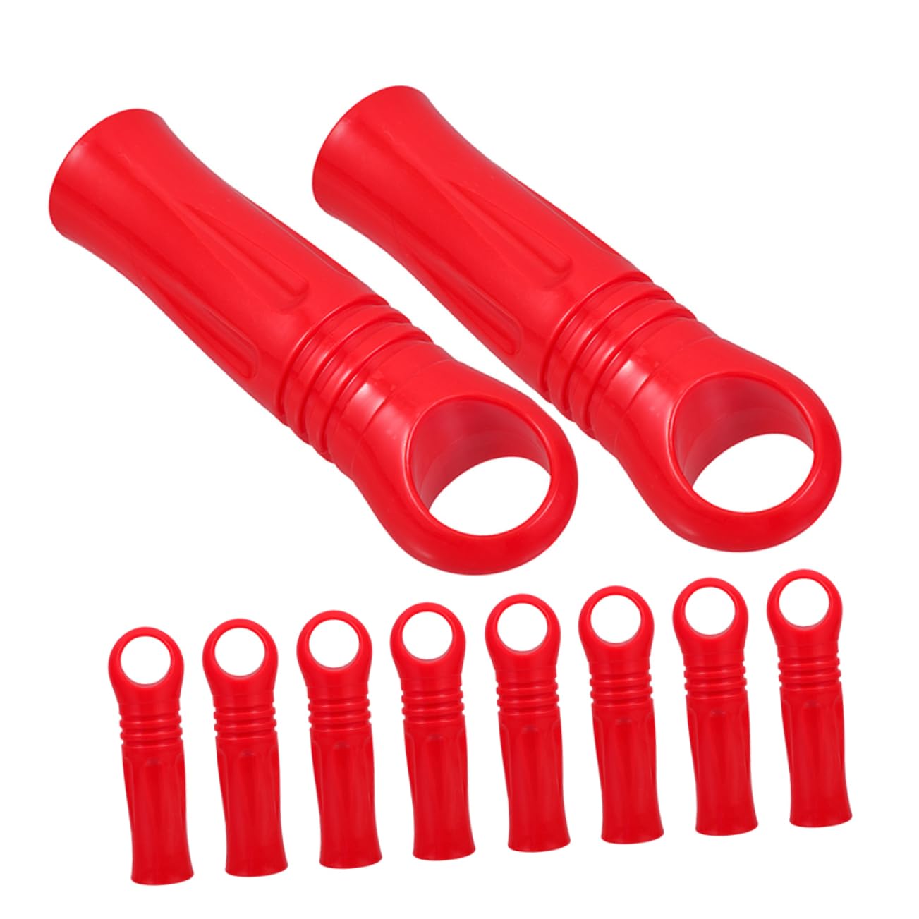 MUCKLILY 10pcs Mop Rod End Sleeve Replacement Caps for Broom Handle and Stylish Tail Hanger Sleeves for Mop Stick and Cleaning Tools Easy Installation