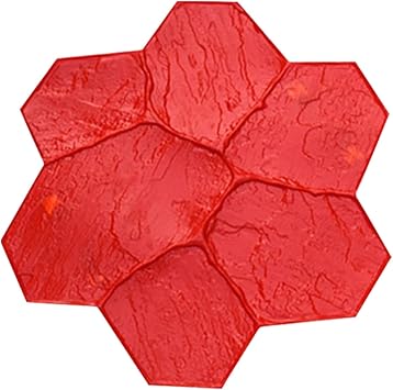 Concrete Stamps Slate Floor Concrete Texturing Skin Molds, Decorative Concrete Imprint Mats with Handles, Flexible Stamp Stone Tile Texture Mat for Walls/Floors
