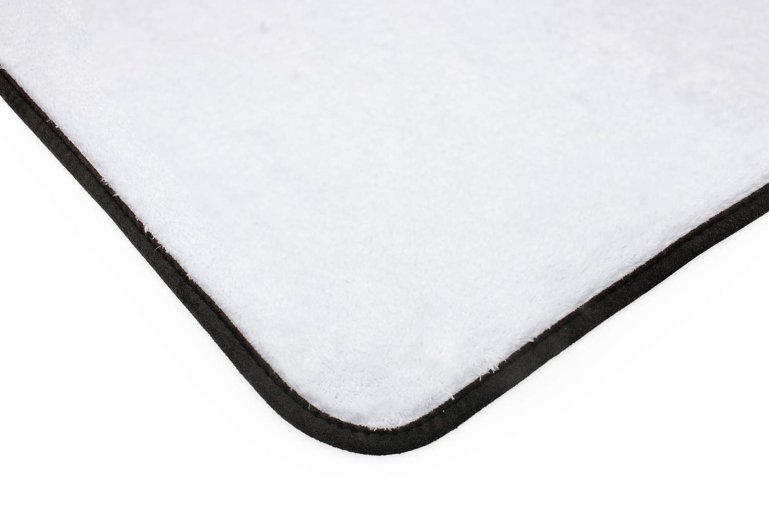 The Rag Company - Everest 550 - Ultra pluszowa koreańska mieszanka 70/30, profesjonalne ręczniki z mikrofibry, 550 g/m², 40 cm x 40 cm, biały (4-pak)