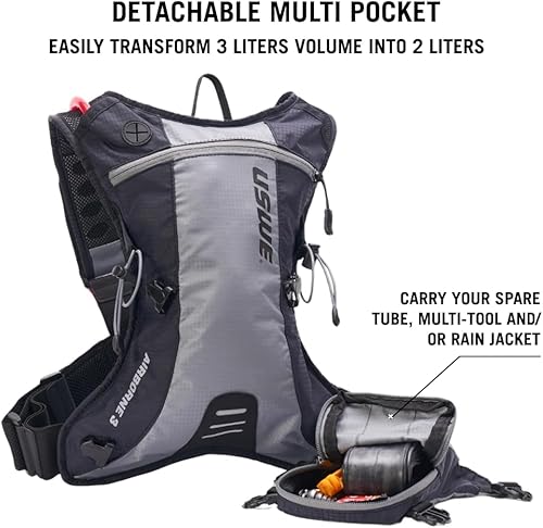 Miniatura 4 de USWE Airborne Limited Race Edition with Water Bladder Included, Hydration Backpack for Men and Women, Ideal for MTB, Cycling, Mountain Biking