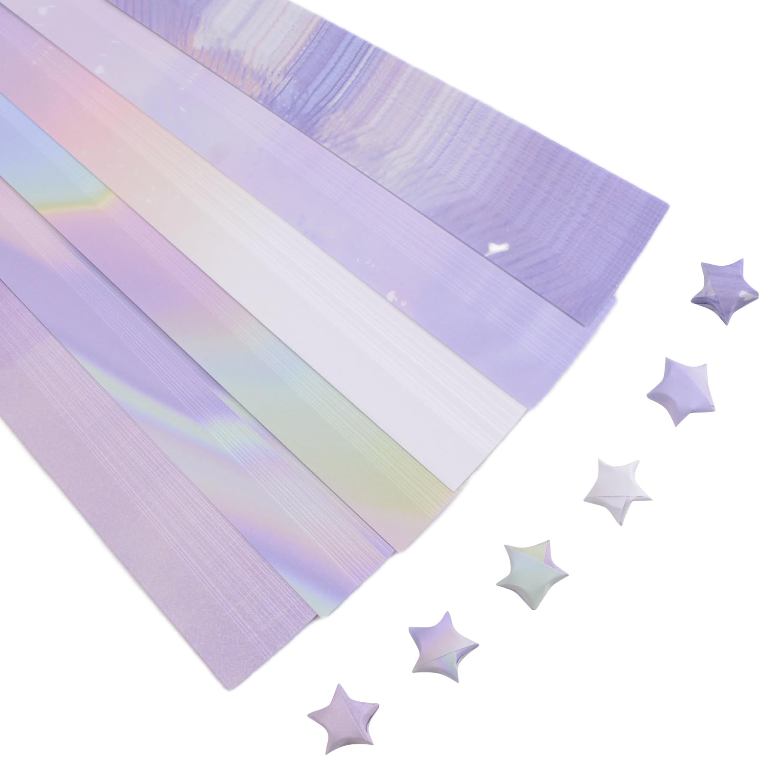 URROMA Purple Origami Stars Paper