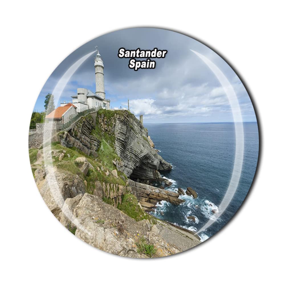 Timefly Santander Spain Fridge Magnet Crystal Tourist Souvenir Gift Collection Refrigerator Magnetic Sticker