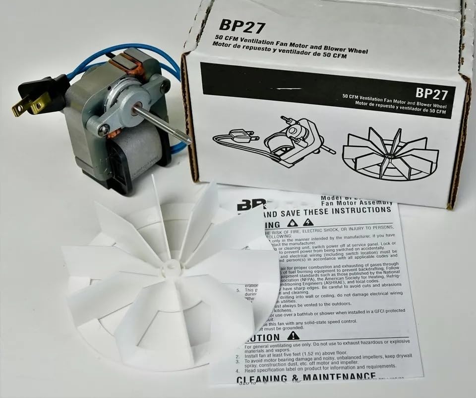 Compatible with BP27 662 668 678 99080404 50N2 8320001483 for Broan Nautilus Vent Bath Fan Motor