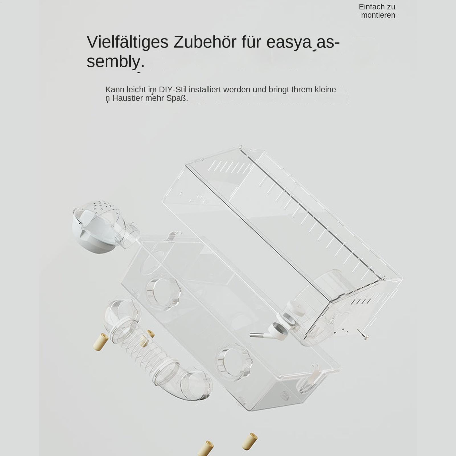 Hamsterhaus Acryl-Lebensraum für Chinchilla Igel Kleintier
