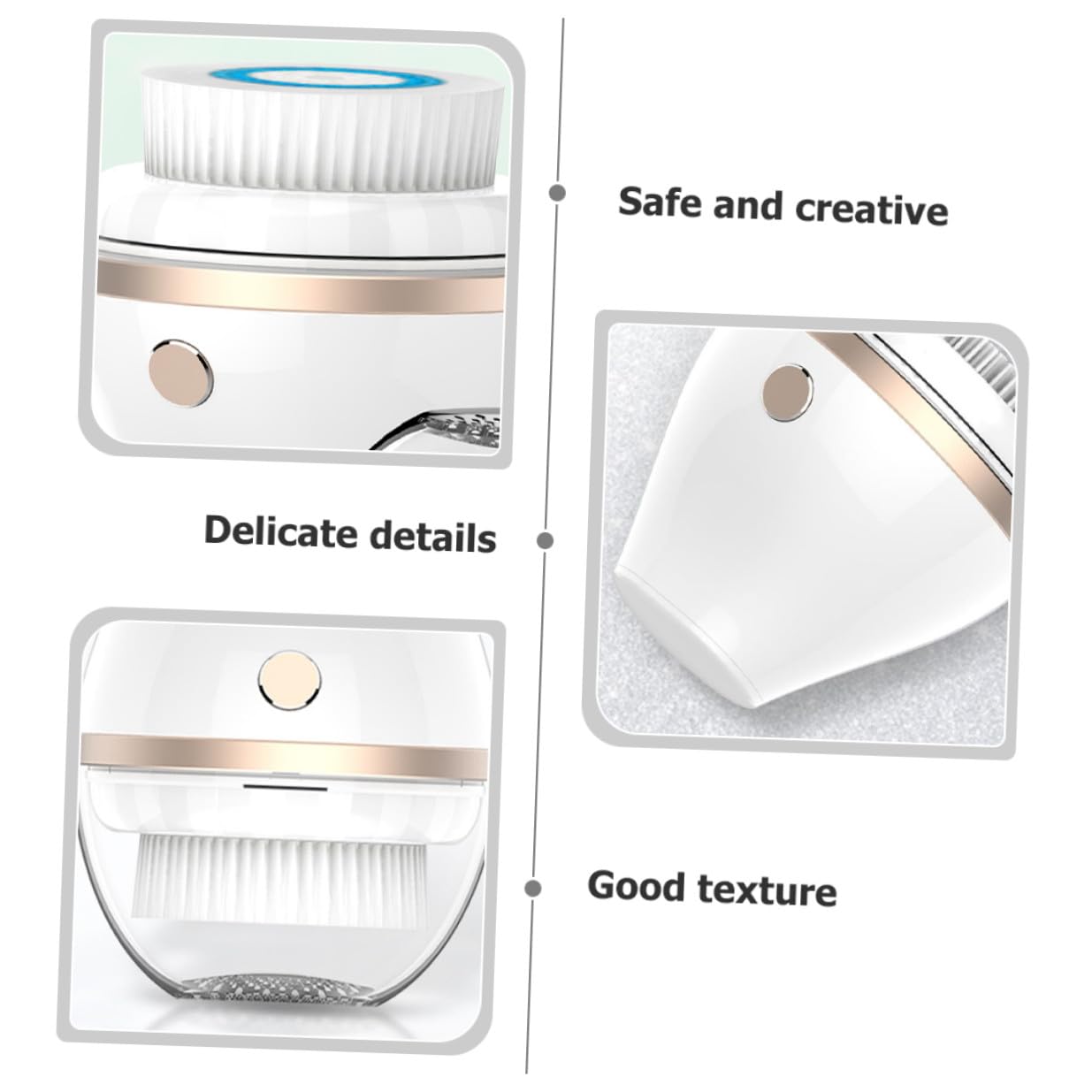 PLAFOPE Cepillo Facial Eléctrico para Reducir Obstrucción de Porosidad Portátil de Limpieza Profunda Material Abs y Electrochapado y Cuidado Diario Cutáneo