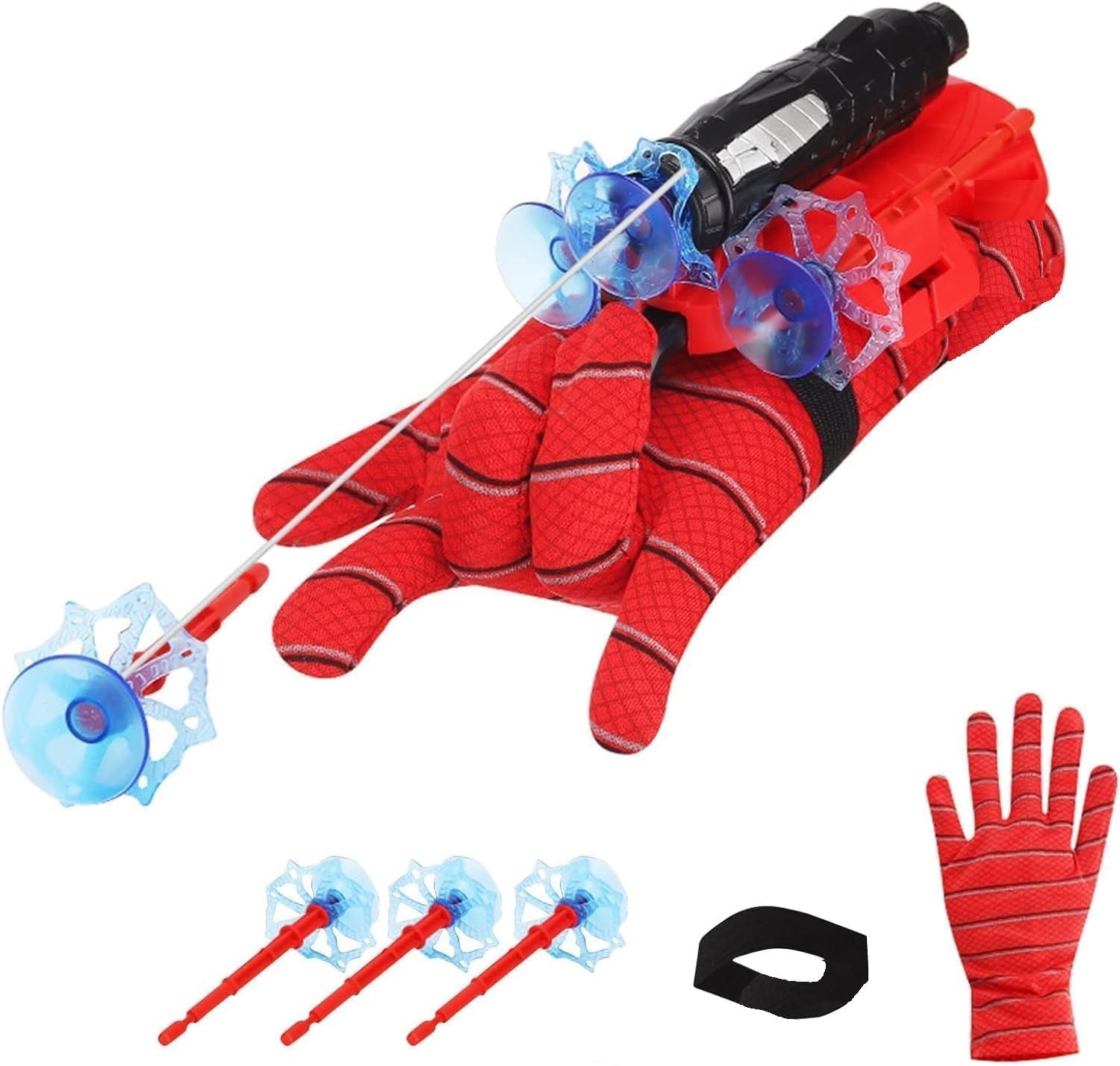 Spider Web Shooters Toy For Kids Fans, Hero Launcher Wrist Toy Set,Cosplay Launcher Bracers Accessories,Sticky Wall Soft Bomb Funny Children's Educational Toys, Multicolor
