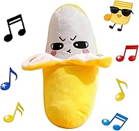 LHTWLF Interactive Yellow Banana Musical Plush Toy - Sensory Sounds, Baby Learning Toy for Multiplayer Fun & Early Education