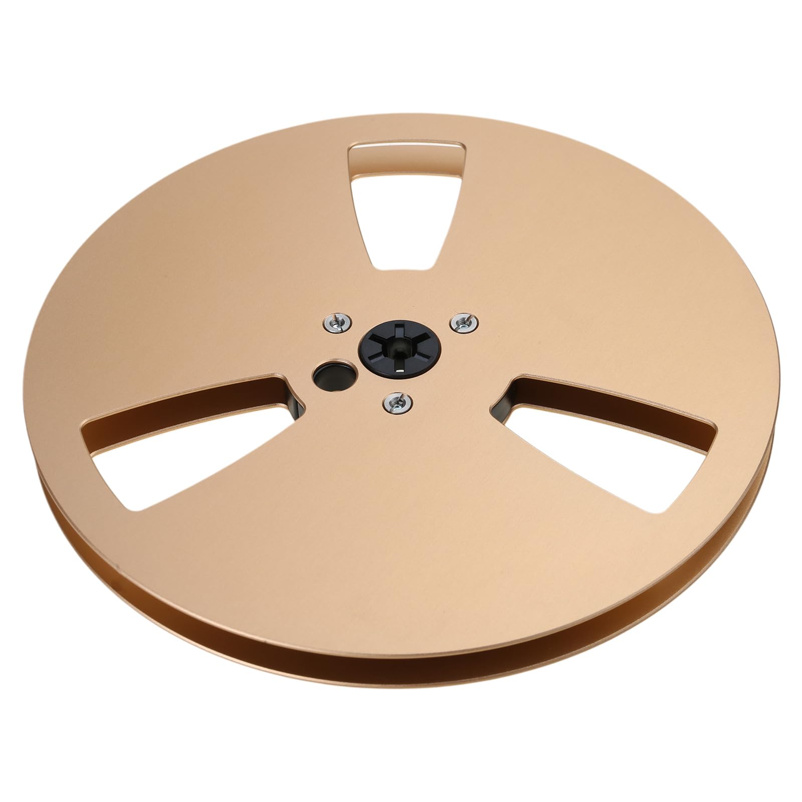 Replacement 7inch Aluminum Takeup Reel for 1/4" Reel to Tape, 3 Hole Model for Sound Decks Takeup