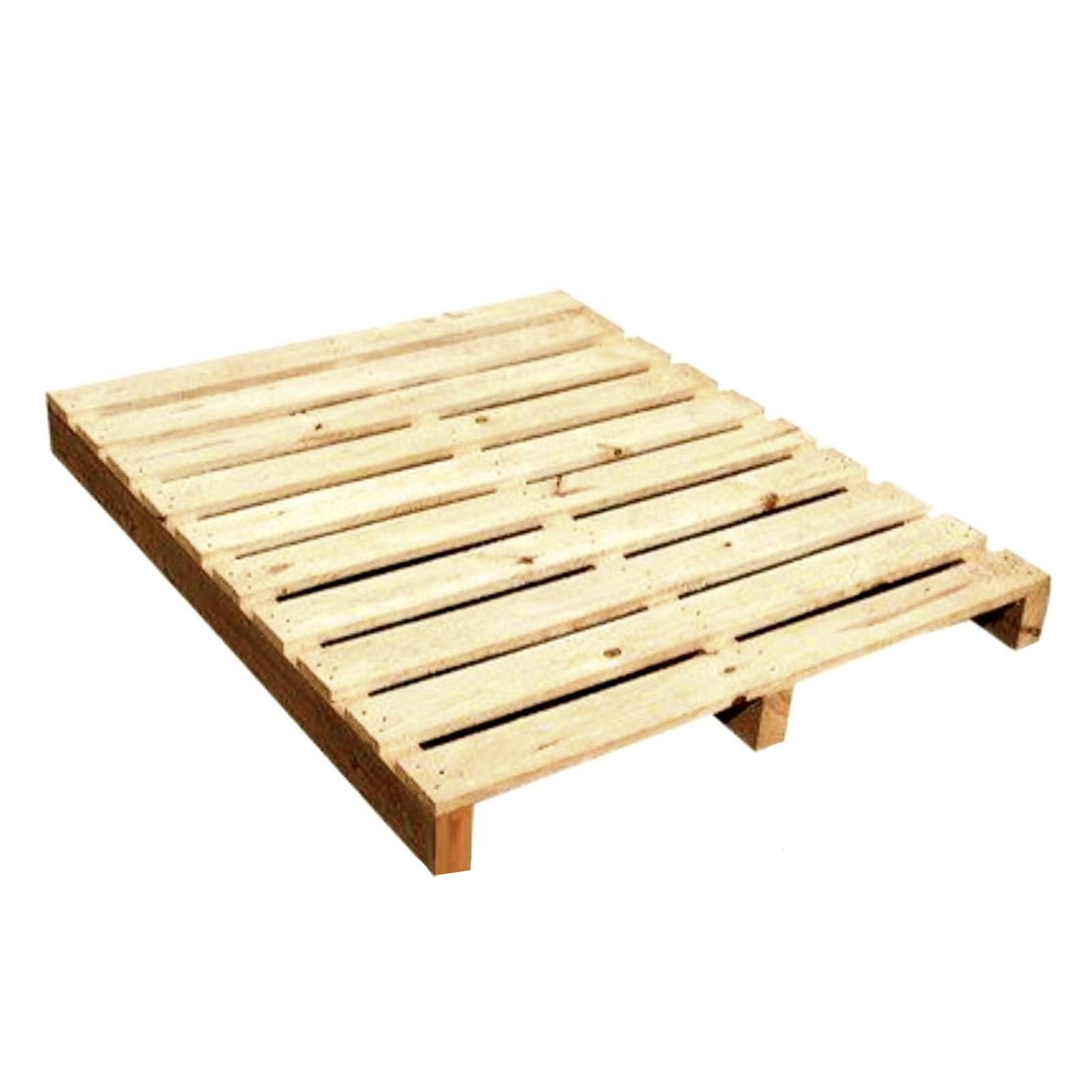 GOCHUSX Wooden Board Pallet, Hardwood Shipping Platform, Strong Sturdy Wood Structure for Garage Warehouse Supermarket Basement Storage, Support Heavy Loads(60x100x7.5cm-3PCS)