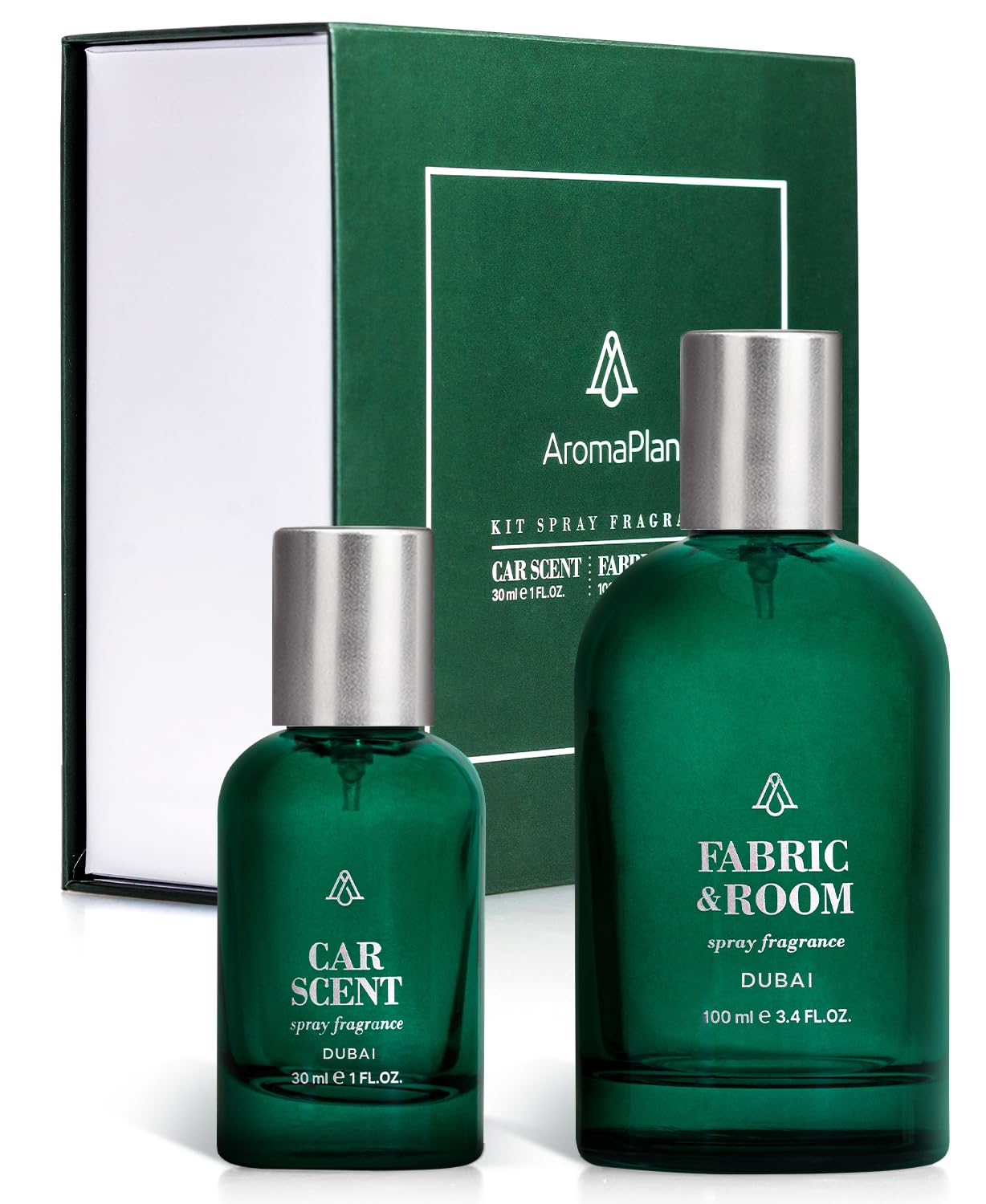 AromaPlan Natural luxurious Room Spray & Car Fragrance Kit, Dubai- Concentrated, Non-Toxic, Odor Eliminator & Long Lasting- Room Spray Air Freshener- Home, Car- 5 Star Hotel (100&30 ml)