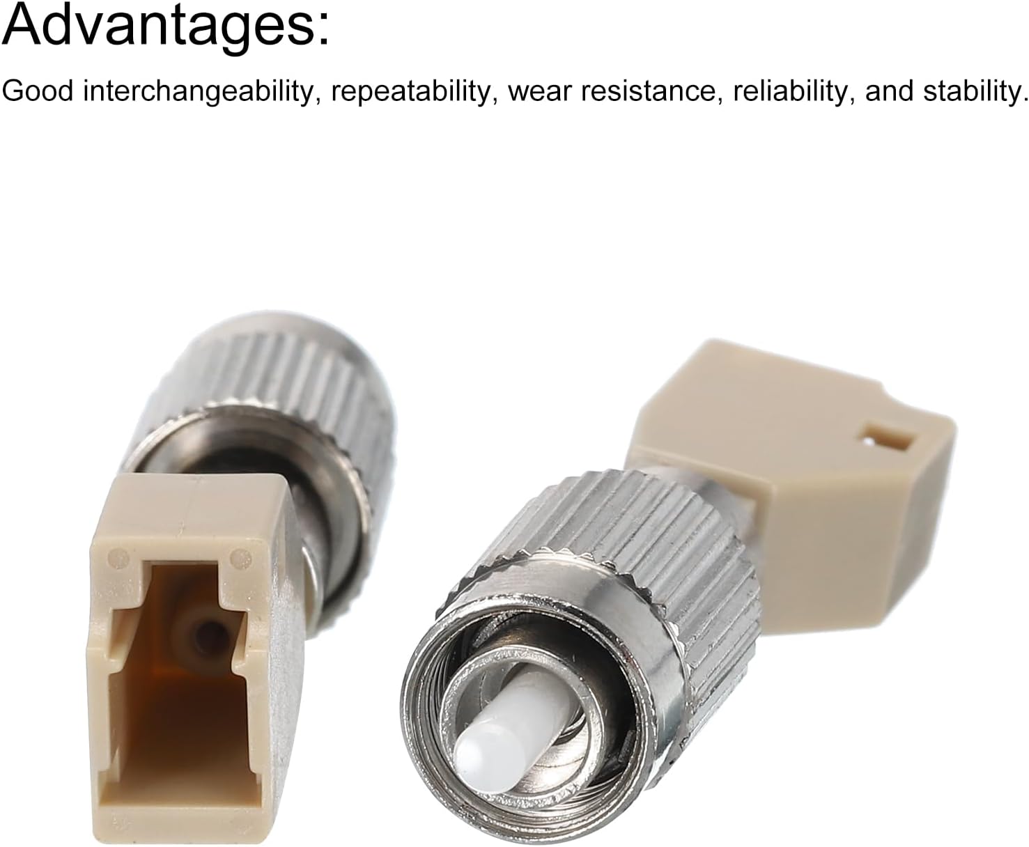 MECCANIXITY Fiber Optical Adapter FC/UPC Male-LC/UPC Female, Multimode Simplex Adapter 62.5/125, FC/UPC-LC/UPC, for Network Internet Connector, 1pcs